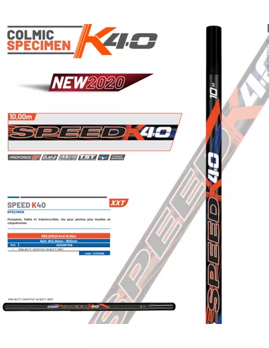 Colmic Speed K40 Specimen Carp 10.0mtr 3 Colmic Speed K40 Specimen Carp 10.0mtr
