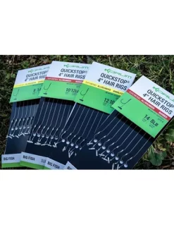 KORUM 4” BIG FISH HAIR RIGS W/QUICKSTOPS