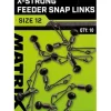 Matrix X-Strong Feeder Snap Links -Hengels Winkel matrix x strong feeder snap links