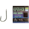 PRESTON COMPETITION PR333 HOOKS TO NYLON SIZE 14 (10) -Hengels Winkel preston competition pr333 hooks to nylon size 14 10