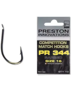 PRESTON COMPETITION PR344 HOOKS TO NYLON SIZE 10 (10)