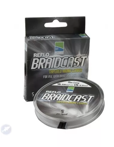 PRESTON REFLO BRAID CAST - TAPERED LEADERS 3 PRESTON REFLO BRAID CAST - TAPERED LEADERS